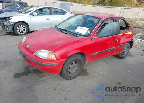 1997 Geo Metro Lsi from USA, damaged, VIN 2C1MR2294V6718502